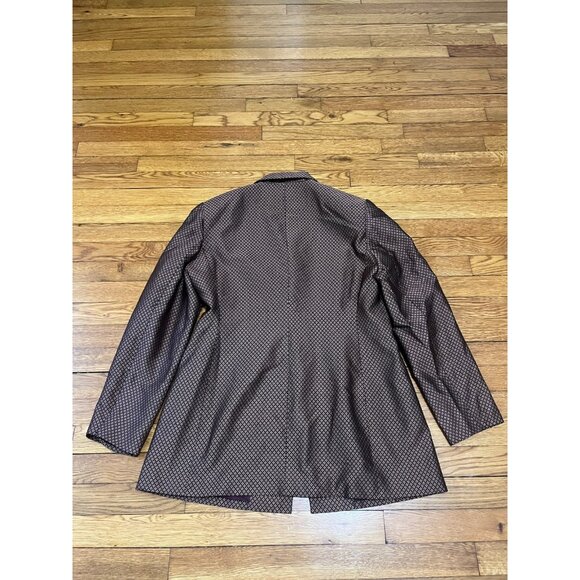 Jones New York Silk Blazer Jacket Women's Size 12 Mid Length 2 Button VINTAGE - Picture 4 of 4